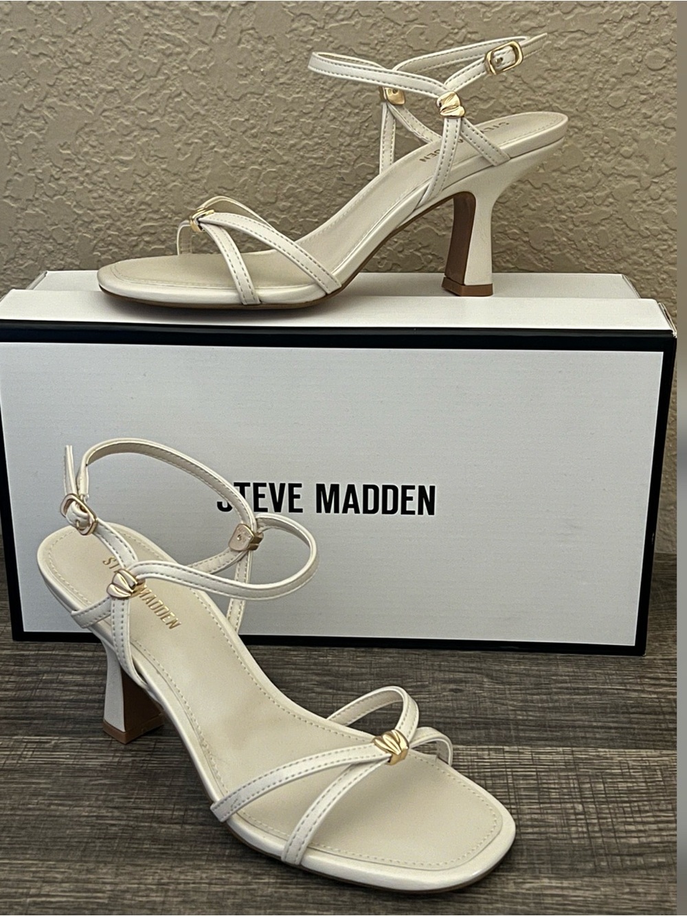 Steve Madden Posy Bone Women Heels Size-6.5